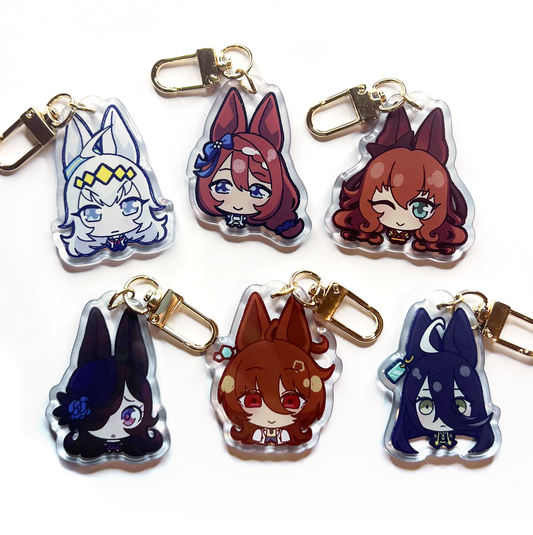 Umamusume | Rounded Acrylic Keychains