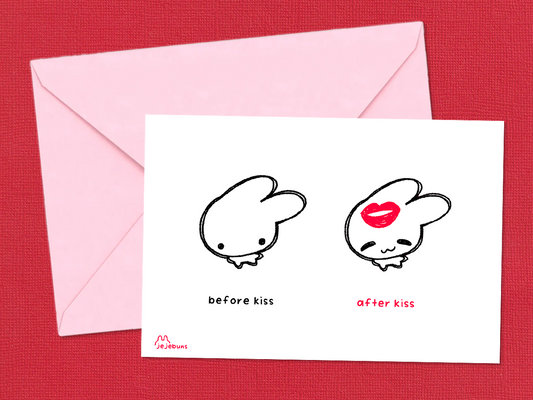 Before + After Kiss | Valentine Card