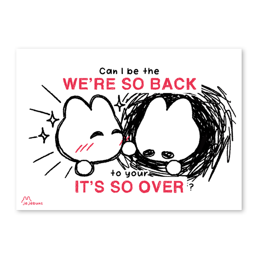 So Back x So Over | Valentine Card